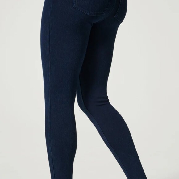 EUC Spanx Jean-ish Ankle Leggings, Twilight Rinse, 1X, petite! - Picture 4 of 6